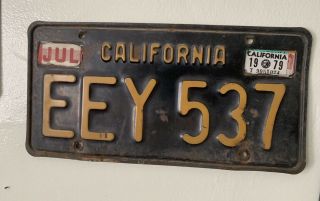Vintage California License Plates Matching Pair