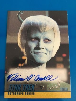 1998 Skybox Star Trek Autograph Signature Auto On Card William O 