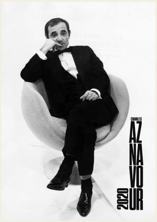Wall Calendar 2020 [12 Pages A4] Charles Aznavour French Music Photo Poster 1312