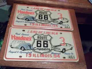 Illinois 1994 Route 66 License Plates