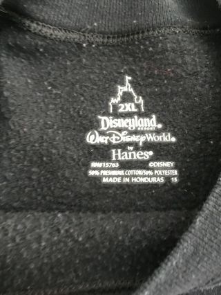 Disneyland Haunted Mansion Hatbox Ghost Sweatshirt Size 2XL 50TH Anniversary 3