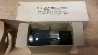 Sylvania Vt - 69 6d6 - Old Vintage Ham Radio Tube Navy Rak Ral Receiver