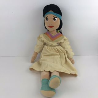 Disney Store Tiger Lily 21” Peter Pan Stuffed Plush Doll Princess RARE HTF 2