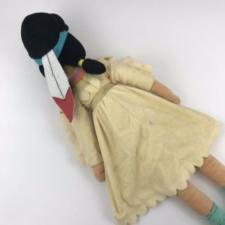 Disney Store Tiger Lily 21” Peter Pan Stuffed Plush Doll Princess RARE HTF 5