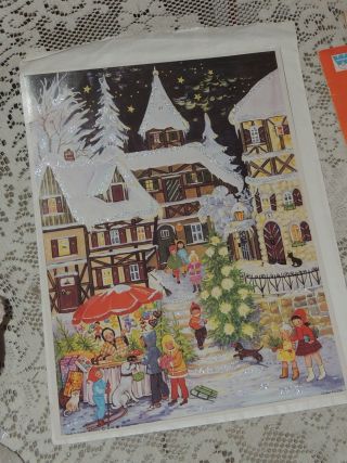 Vintage Christmas Town Advent Calendar Rs Stuttgart - Rohr,  Exc