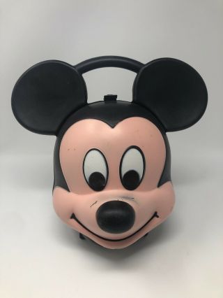 Vintage Disney Aladdin Mickey Mouse Head Lunch Box