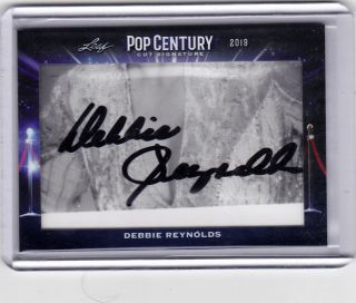 Debbie Reynolds 2019 Leaf Pop Century Metal Cut Auto 1/1?