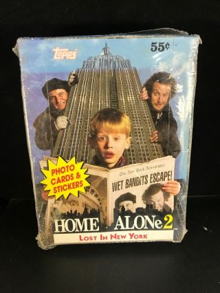 1992 Topps Home Alone 2 Lost In York Trading Cards Box 36 Packs