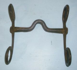 Vintage North & Judd Anchor Mark Stubby Curb Bridle Bit Horse Tack 4 3/4 