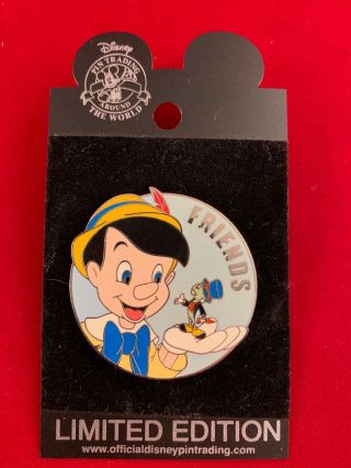 Disney Pins RARE LE Disney Surprise Pin Pinocchio,  Dumbo,  Flounder and Sebastian 4
