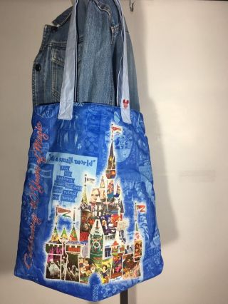 Walt Disney World Magic Kingdom 40th Anniversary Its A Small World 40th Bag Tote