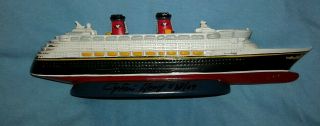 Disney Cruise Ship " Wonder " Model Autographed By Captain Henry Andersson 2009