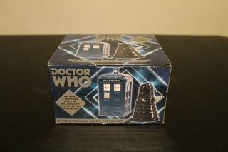 Doctor Who Tardis Vs Dalek Salt And Pepper Set Nib