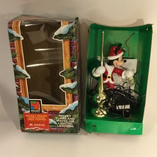 Mr Christmas Animated Walt Disney Mickey Mouse Tree Topper Lighted 1995