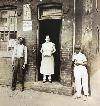 Antique Harris And Ewing Photograph African American Men White Shopkeeper