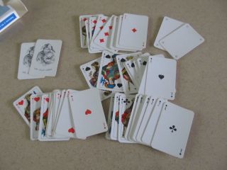 Vintage Playing Cards Sa Muller & Cie Neuhausen No.  140 Bird Mini 54 Cards