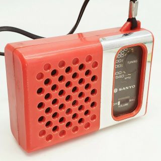 Sanyo Transistor Radio Pocket Portable Vintage 1970 