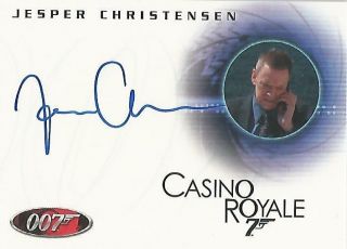 James Bond In Motion - A107 Jesper Christensen " Mr White " Autograph Card