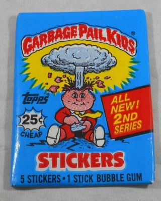Vintage 1985 Topps Garbage Pail Kids Series 2 Wax Pack 2nd Gpk