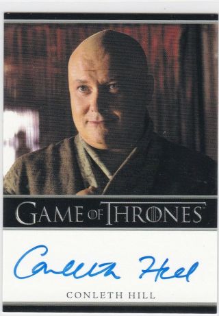 Game Of Thrones.  Conleth Hill As Lord Varys Season 1 Bordered Autograph