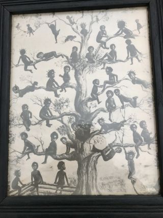 Black Americana 1909 Memorabilia Blackbirds Print Wf Bell