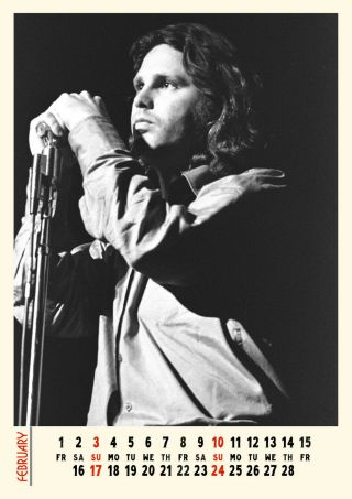 2020 Wall Calendar [12 page A4] THE DOORS Jim Morrison Rock Music Photo M1172 3