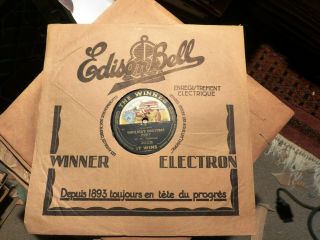 1912 British Edison Bell Winner Record W W Whitlocks Christmas Party/ Waits 78