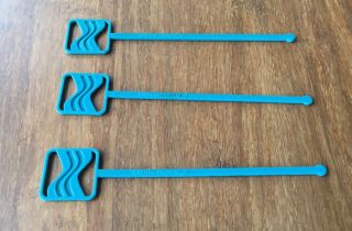 Three Vintage Cathay Pacific Airline Cocktail Twizzle Sticks Stirrers