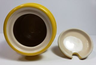 LE CRUESET Yellow Mustard Pot Jar 
