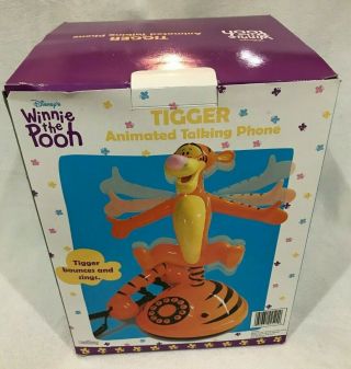 Tigger Animated Talking Telephone Disney Winnie The Pooh Box