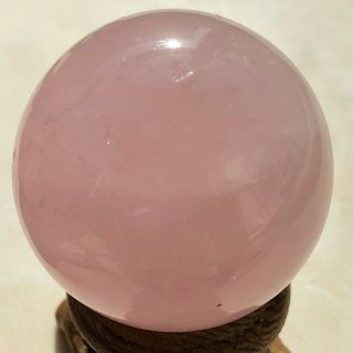 68g Natural Rose Pink Quartz Crystal Sphere Ball Healing P036 2