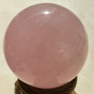 68g Natural Rose Pink Quartz Crystal Sphere Ball Healing P036 3