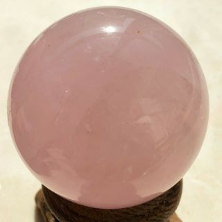68g Natural Rose Pink Quartz Crystal Sphere Ball Healing P036 4