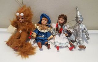 Kurt Adler Wizard Of Oz Ornament Set - 5 In W Plush Bodies & Porcelain Faces