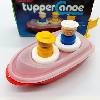 Tupperware Tuppertoys Tupper Canoe Toy Boat Classic Vintage Complete Rare