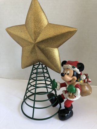 Disney Mickey Mouse Christmas Tree Topper.  10.  5 " Tall