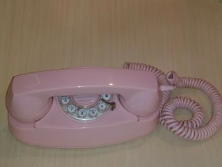 2007 Crosley Cr - 59 Pink Princess Phone Mock Rotary Push Button Vintage