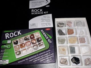 Set Of 15 Science Rocks & Minerals Specimen Kit Sedimentary Metamorphic Igneous