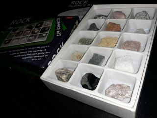 Set of 15 Science Rocks & Minerals Specimen Kit Sedimentary Metamorphic Igneous 2
