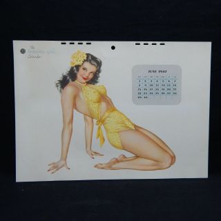 June 1947 The Esquire Girl Calendar Page
