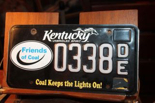 2014 Kentucky License Plate Friends Of Coal Keeps The Lights On 0338de