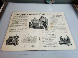 1929 HARLEY DAVIDSON MOTORCYCLES INSPECTED & AND APPROVED ACCESSORIES BOOK 2