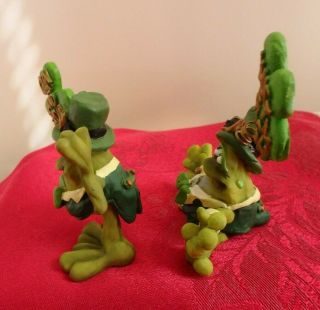 Irish Frog Figurines,  Russ Berrie,  Douglas,  St Patricks Day 4