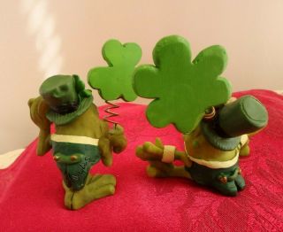 Irish Frog Figurines,  Russ Berrie,  Douglas,  St Patricks Day 5