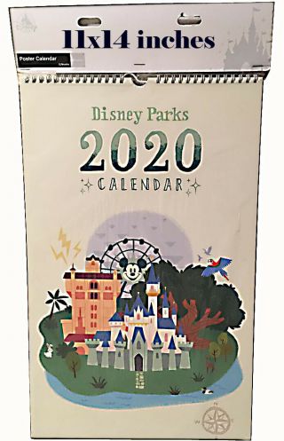 Disney Parks 2020 Attractions Poster Calendar - 12 - Month Poster Calendar -