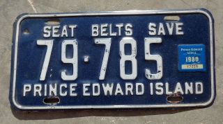 Canada 1980 P.  E.  I.  License Plate 79 - 785