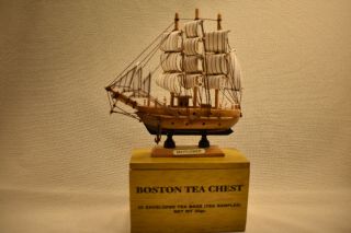 Boston Tea Chest With Ship On Top