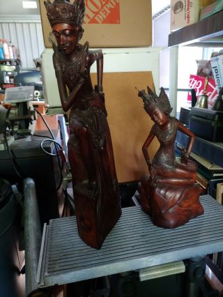 Antique African Wood Statues