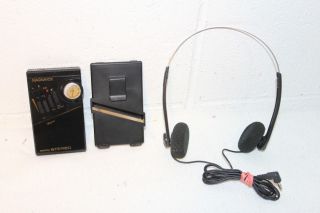 Vintage Magnavox D1650 Am/fm Pocket Stereo Radio Headphones W/ Belt Clip,