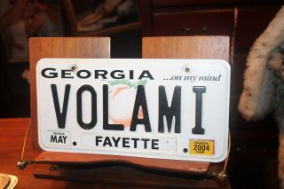 2004 Georgia License Plate Fayette Vanity Volami University Of Tennessee Vols